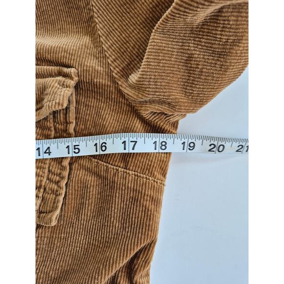 Kut From The Kloth Kyra Jacket Corduroy Size Med Junior Brown Button Pockets - Picture 8 of 10